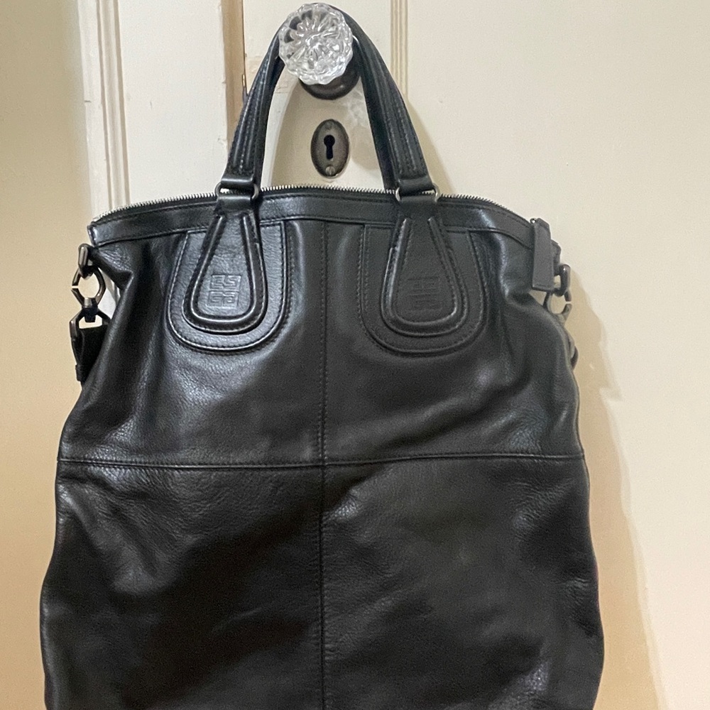 Givenchy Black Leather Tote Bag
